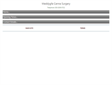 Tablet Screenshot of cannasurgery.co.uk